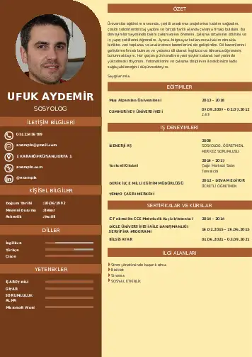 Sosyolog Cv Örnekleri cv indir